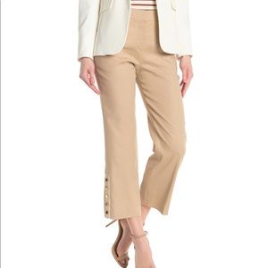 NWT Veronica Beard Martin Button Trim Pants